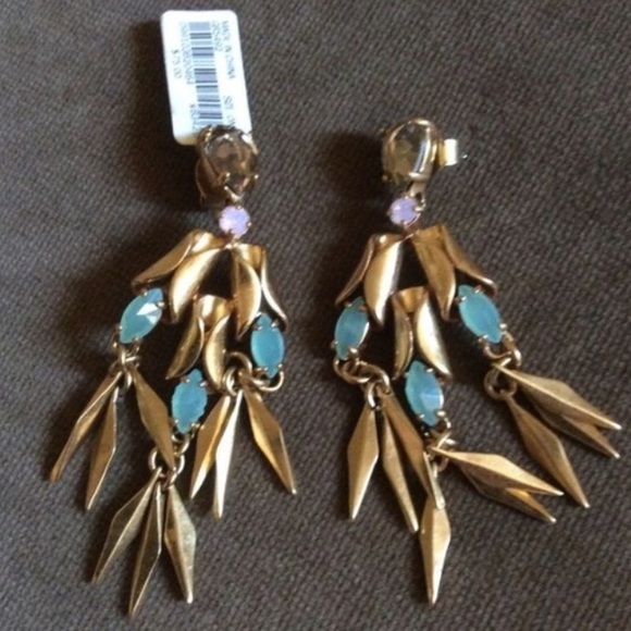 2x HOST PICK J. Crew Crystal Ray Earrings - Picture 3 of 4